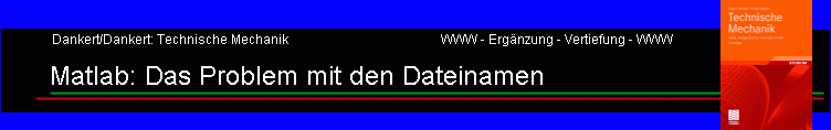 Matlab: Das Problem mit den Dateinamen