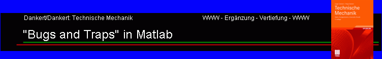 "Bugs and Traps" in Matlab